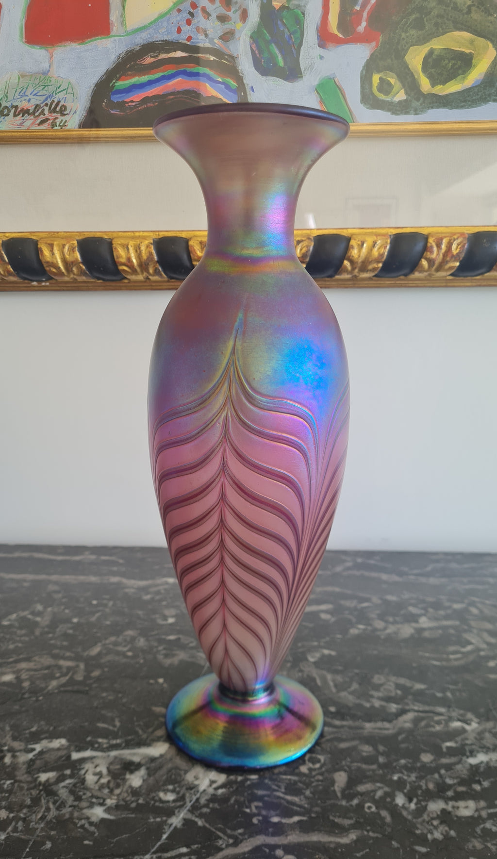 Johann Loetz Witwe Signed “Phänomen” Iridescent Art Nouveau Vase – Bohemia, c. 1900–1905
