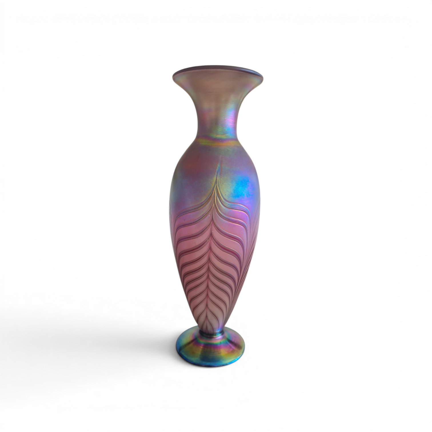 Johann Loetz Witwe Signed “Phänomen” Iridescent Art Nouveau Vase – Bohemia, c. 1900–1905