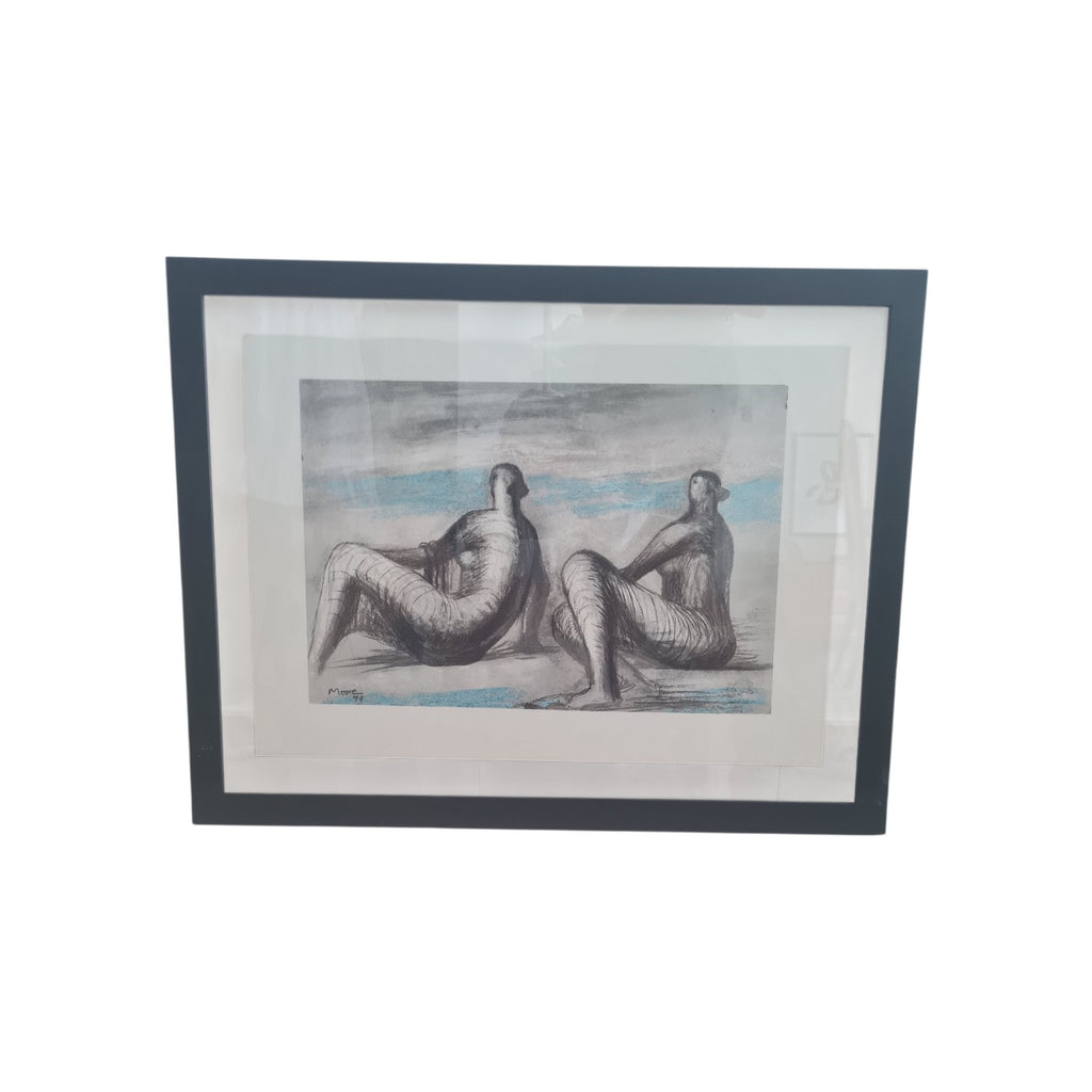 Henry Moore (1898–1986) — "Two Women Seated on Beach", 1979