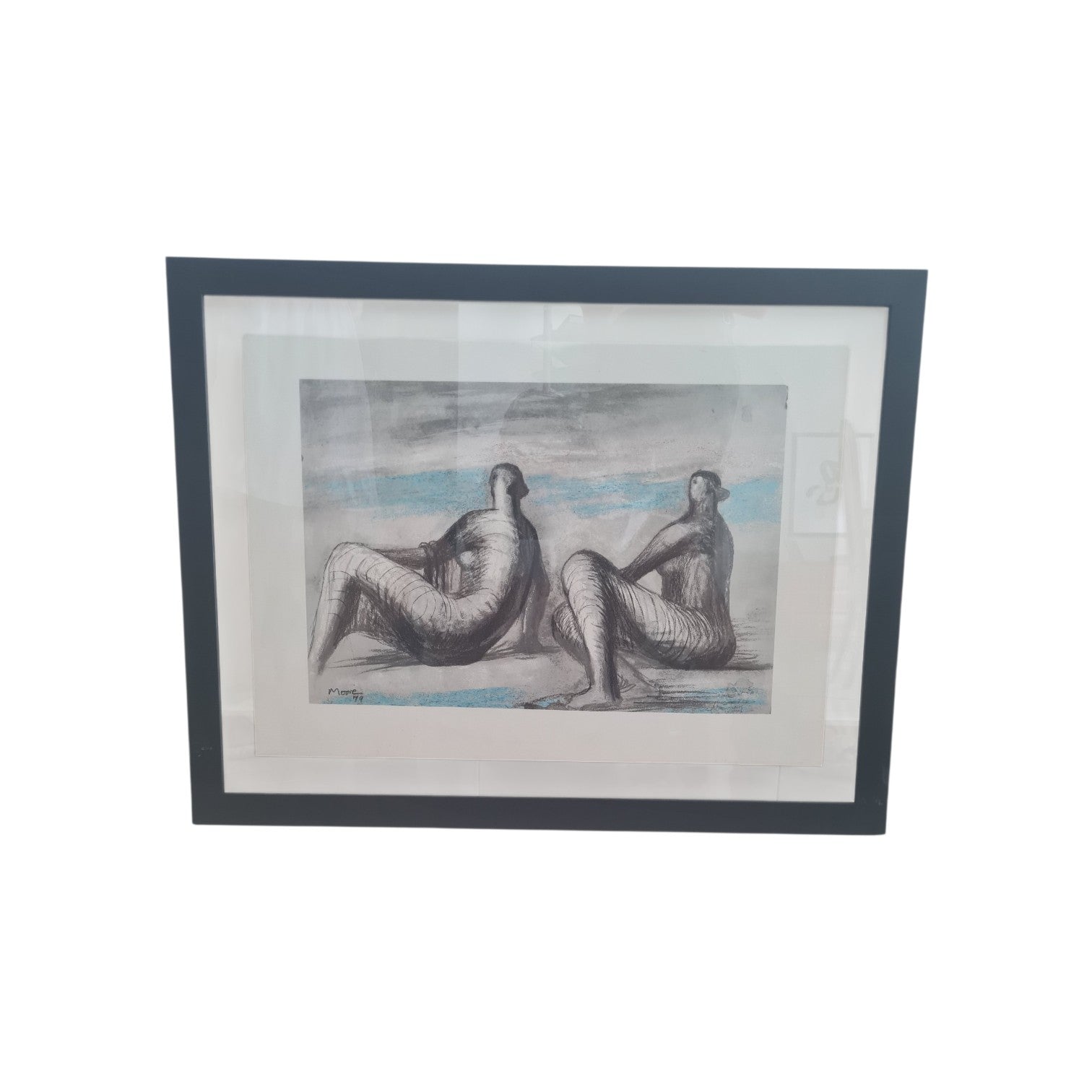 Henry Moore (1898–1986) — "Two Women Seated on Beach", 1979