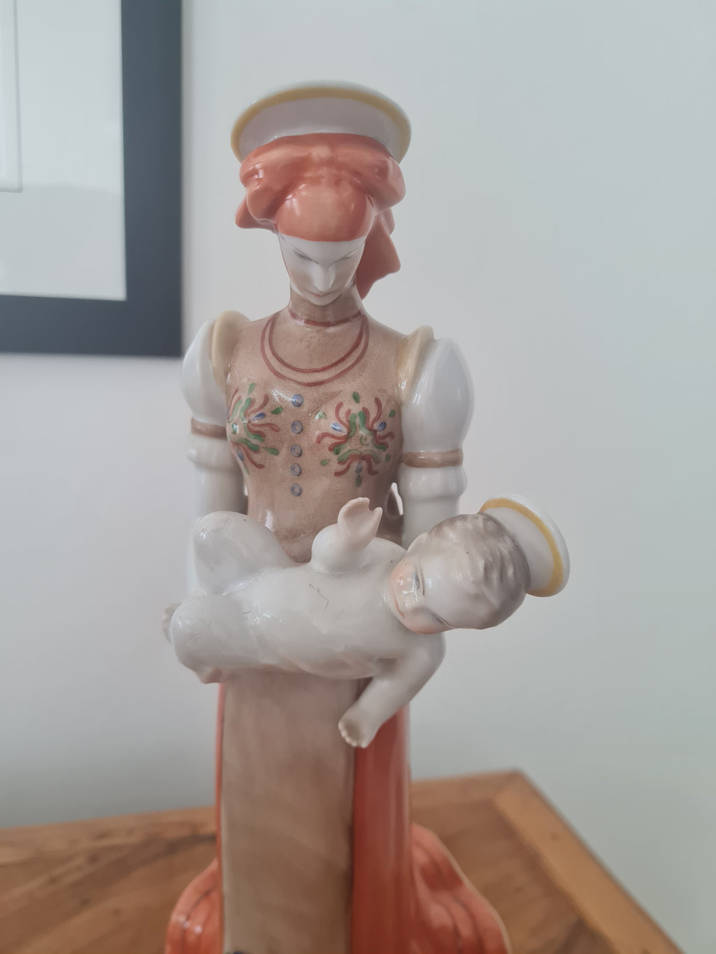 Herend Hungary, founded 1826 — “Matyó Madonna and Child”, c. 1950s–1970s