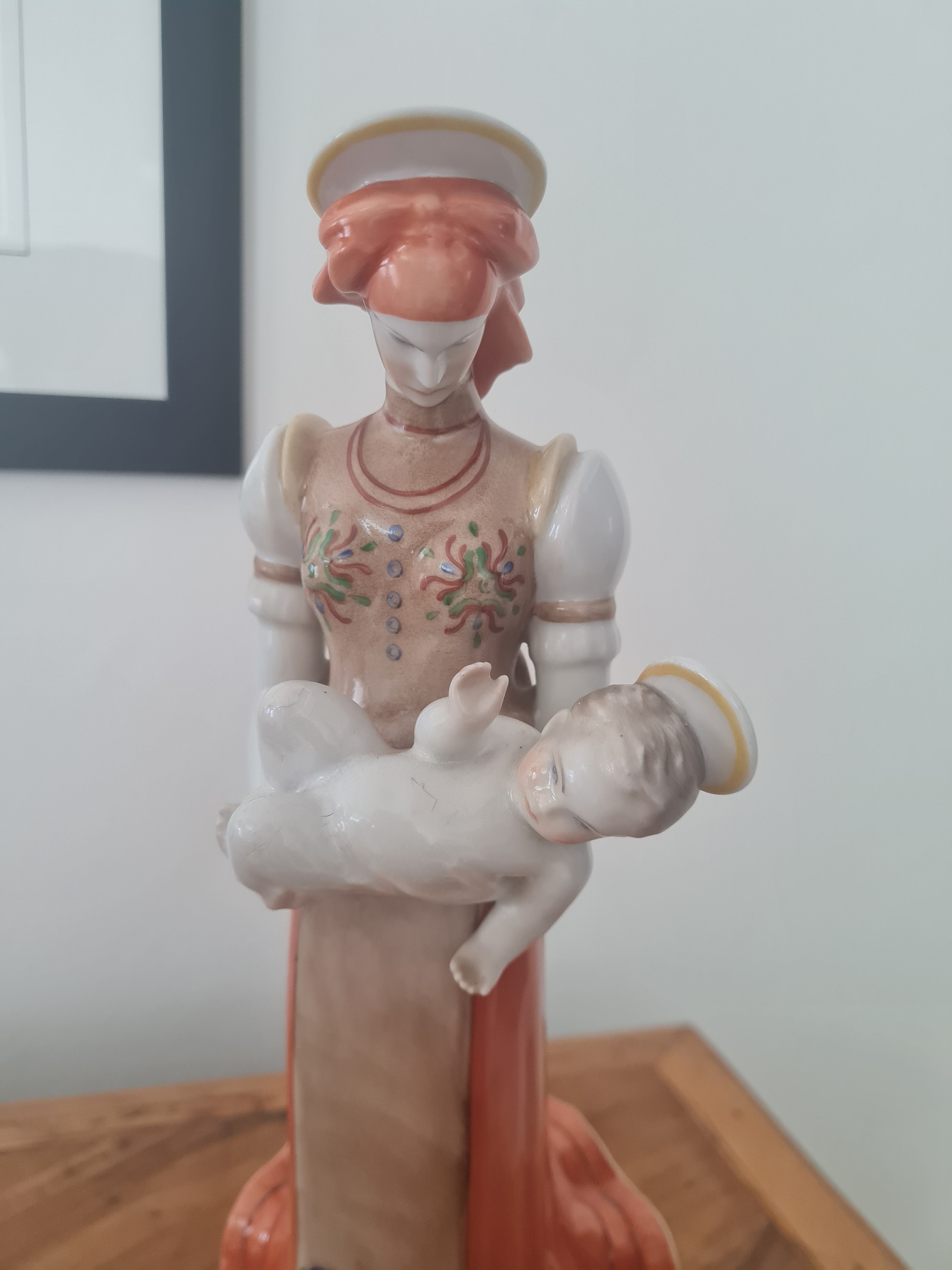 Herend Hungary, founded 1826 — “Matyó Madonna and Child”, c. 1950s–1970s
